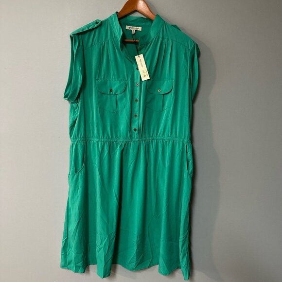Speed Control Green Sleeveless Dress - Picture 1 of 6